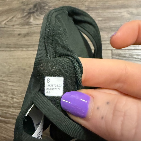 NWT Lululemon Free to Be Wild Bra (Rainforest Green) Size 8 - Picture 3 of 7